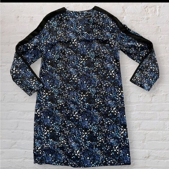 Banana Republic Blue Floral Dress Size 2 - Picture 4 of 12